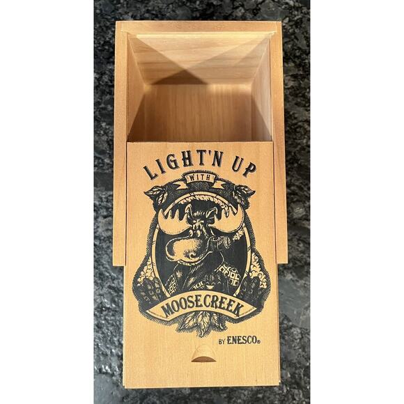 Enesco Moose Creek Crossing Set of 3 Cigar Box Risers 1997 #282200 - Picture 9 of 10